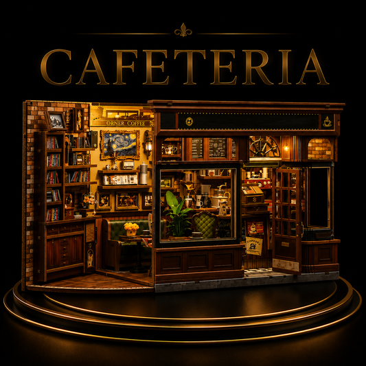 Cafeteria Vintage — Kit de Montar em Madeira
